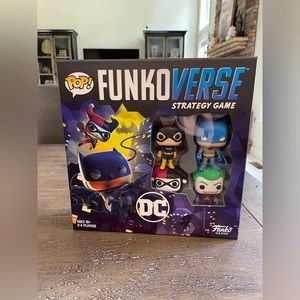 Funko Pop DC Strategy Game - Batman, Batgirl, The Joker, Harley Quinn